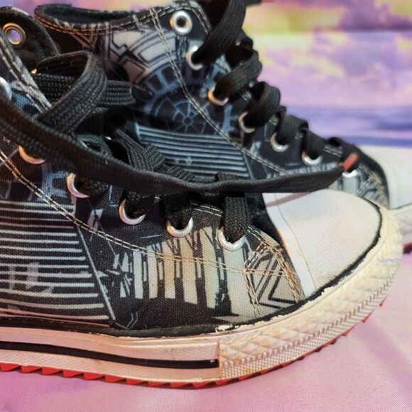 Skechers Star Wars Darth Vader High Top Shoes Size 3 GUC - Picture 3 of 16